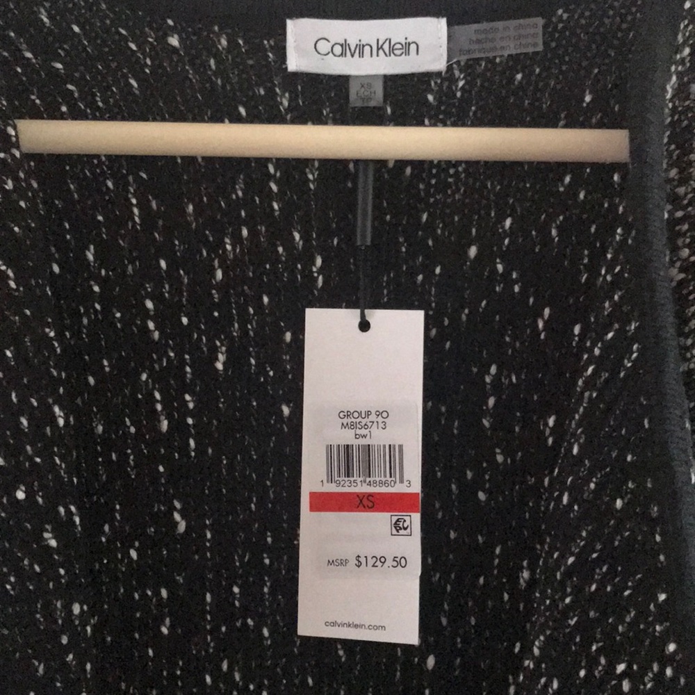 NEVER WORN Calvin Klein sweater jacket, size XS - Picture 3 of 5